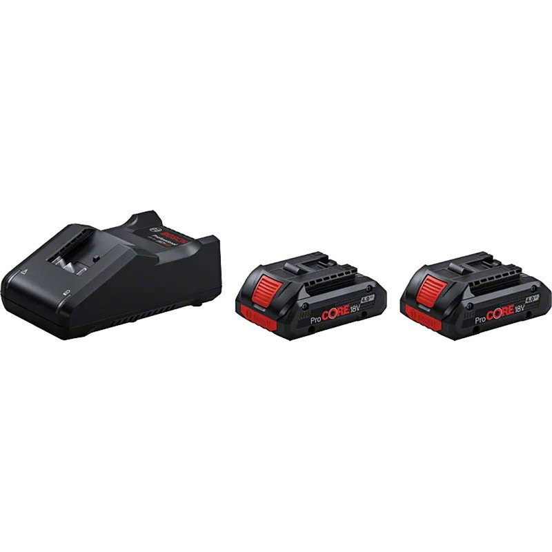 Starter Set de 2 Batteries ProCORE18V 4.0Ah + Chargeur GAL 18V-40 Bosch Professional