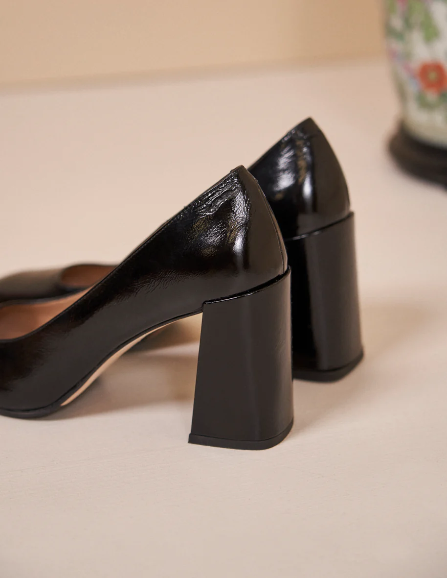 Escarpins Violette - Cuir naplak noir
