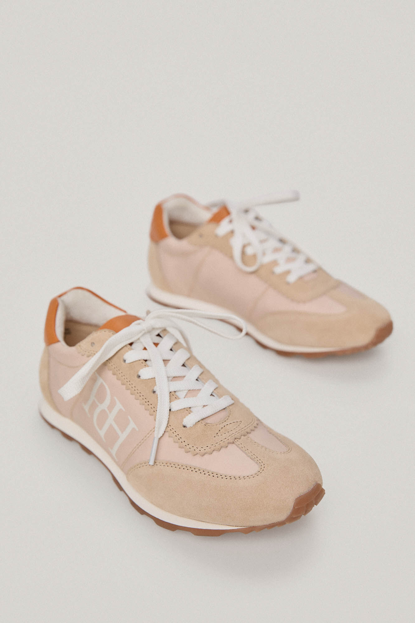 Zapatilla ballet nylon e pele - Branco