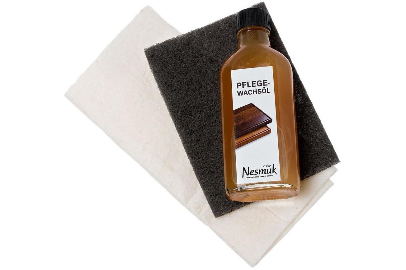 Nesmuk natuurlijke wasolie voor snijplanken, onderhoudsolie met doek