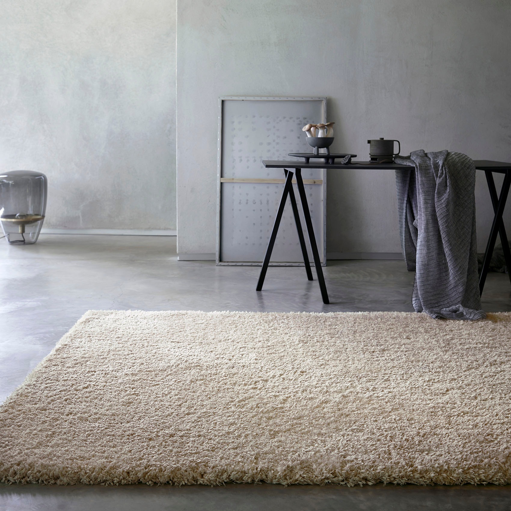 Wecon home Basics Hochflor-Teppich »Smilla« rechteckig 50 mm Höhe Wohnzimmer