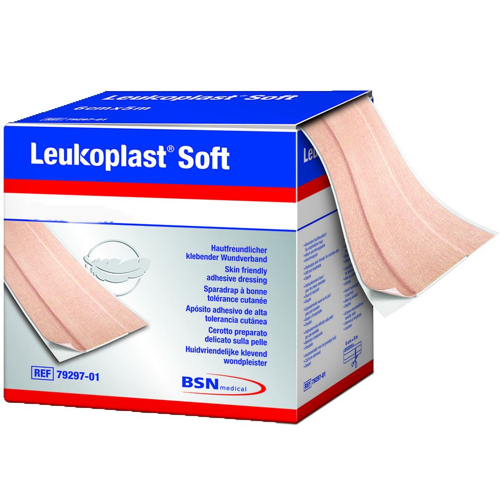 Leukoplast® Soft Pflaster 4 cm x 5 m Rolle