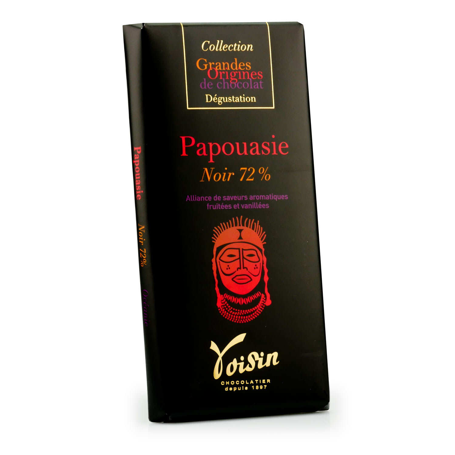 Tablette chocolat noir Papouasie 72% - Voisin