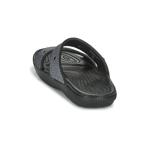 Crocs - CLASSIC CROC GLITTER II SANDAL - Noir