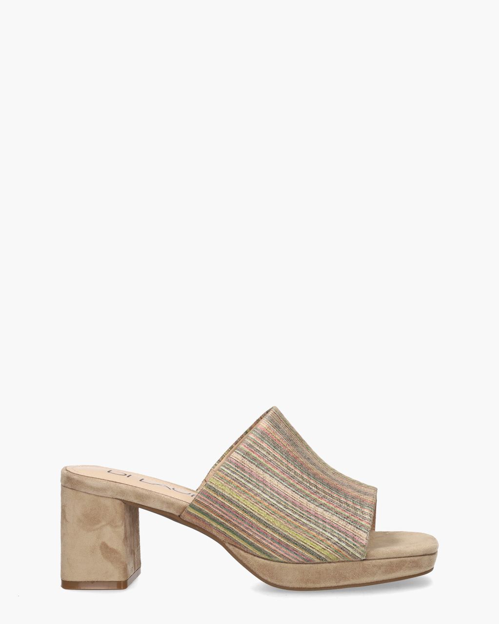 Di Lauro Toria Beige/Multicolor Damesslippers
