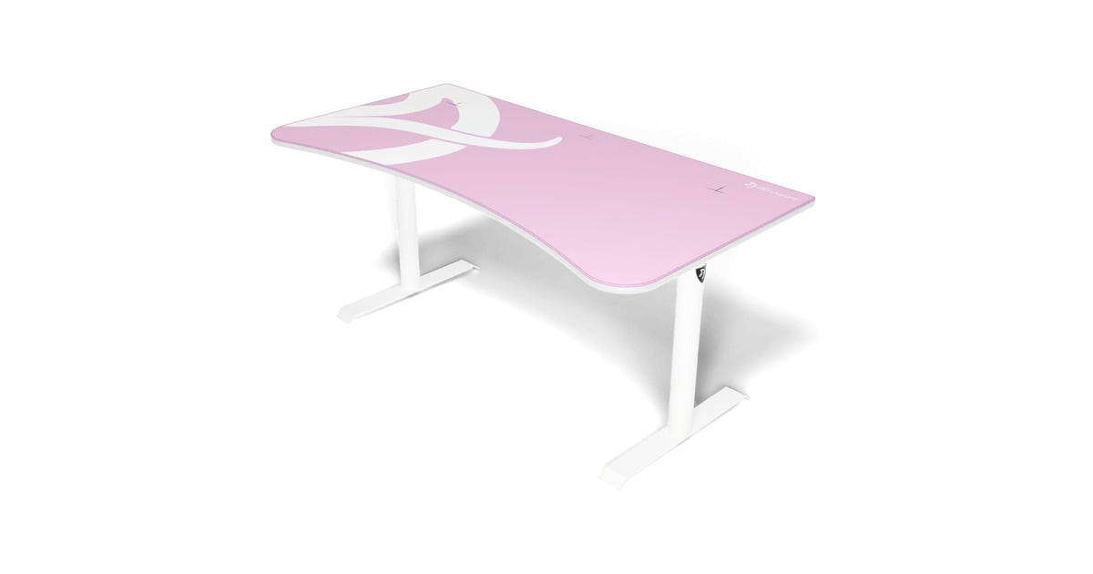 ArozziArena Gaming Desk - White Pink  (Wit/roze)