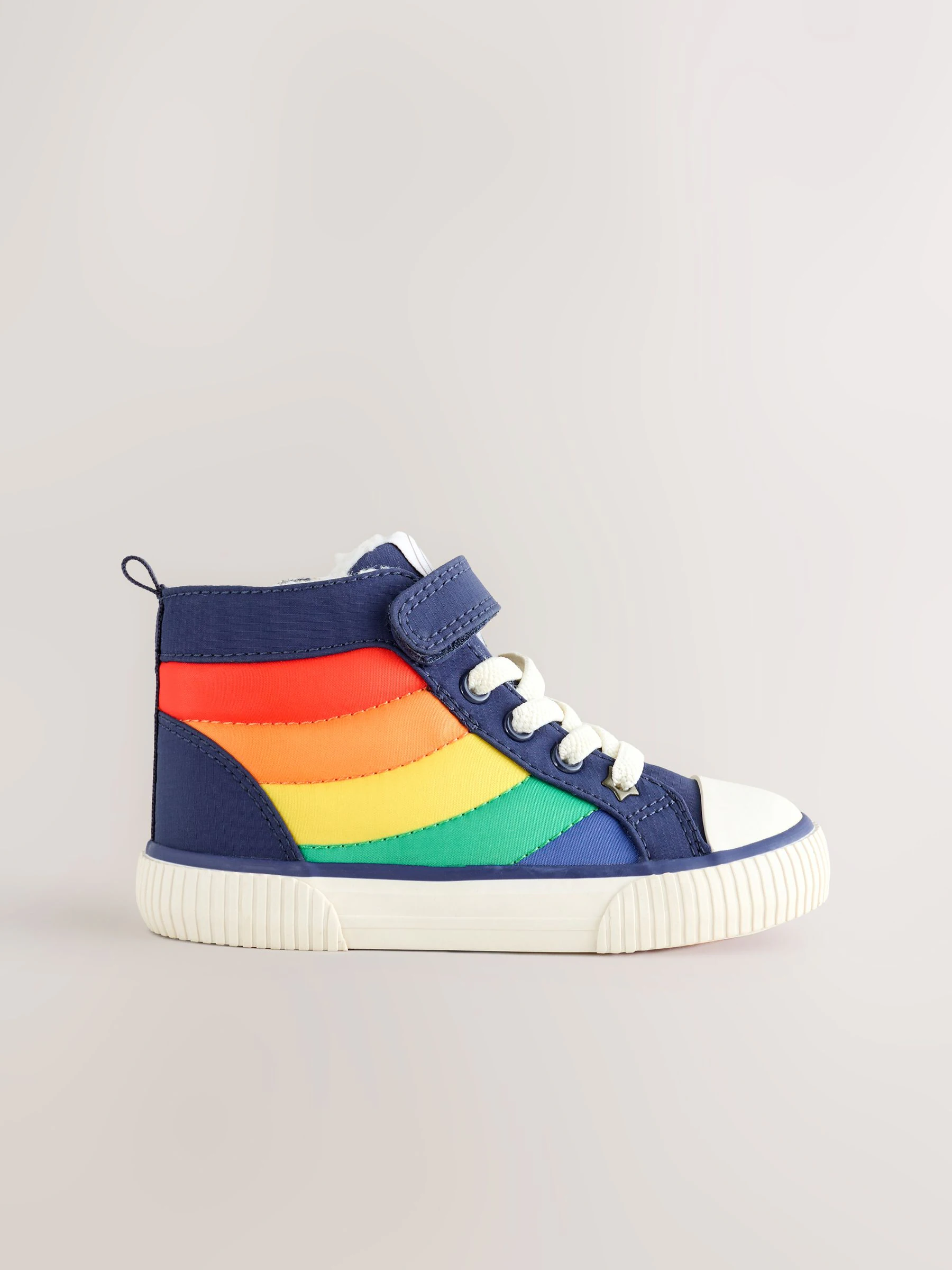 Little Bird by Jools Oliver Borg Lined Padded Hi-Top Trainers