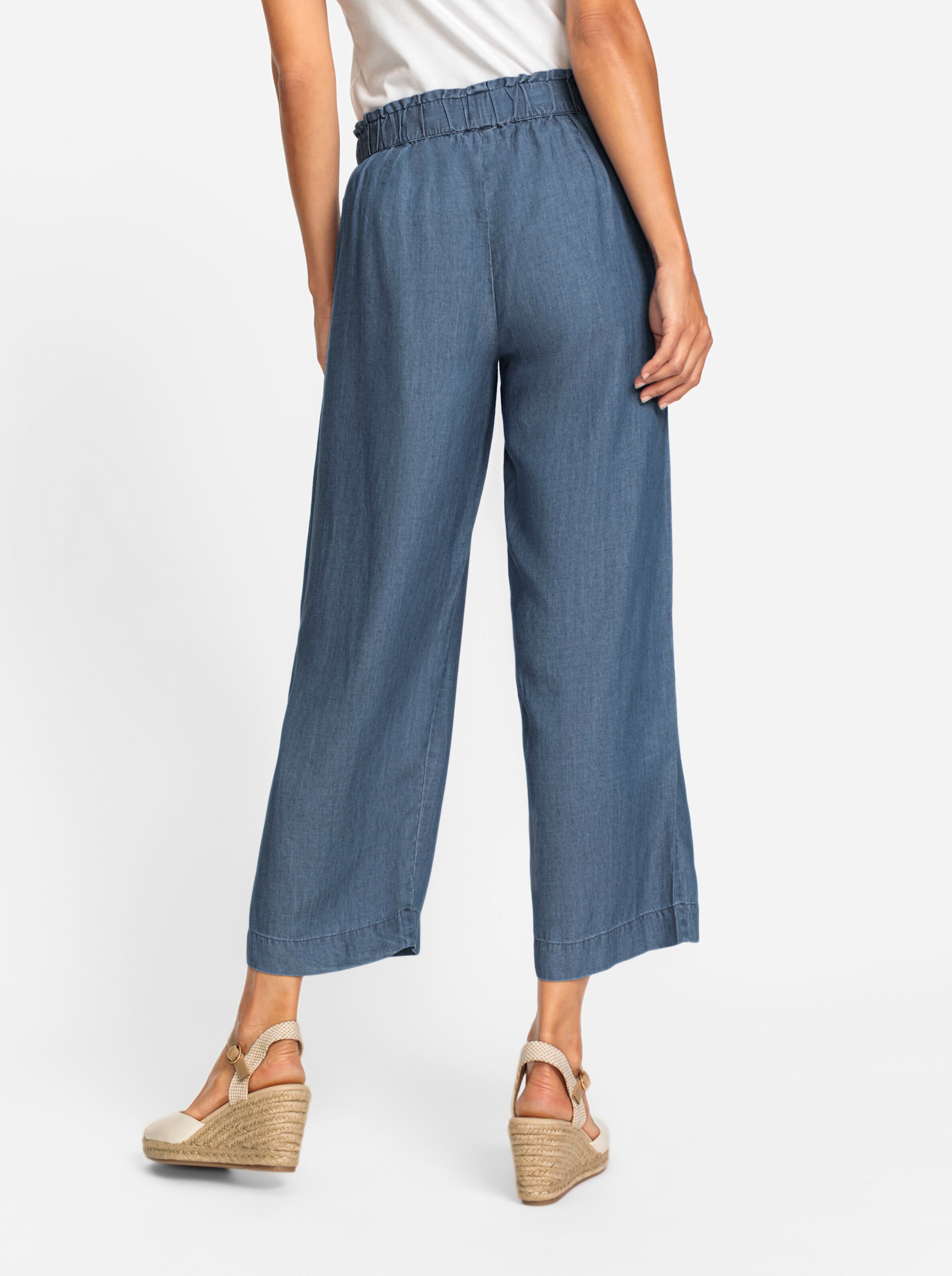 Culotte in jeansblau
