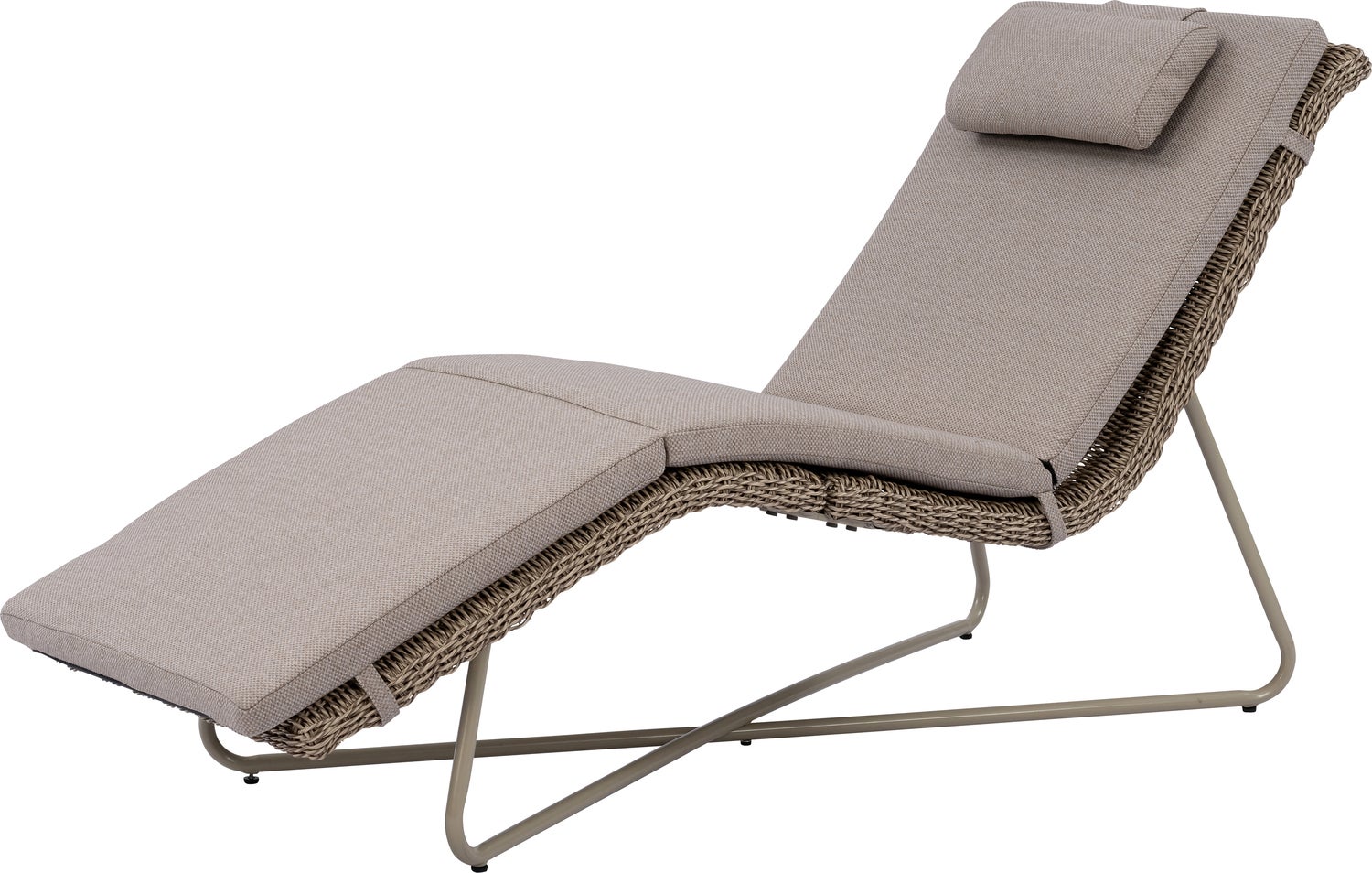 Intratuin ligbed Lou naturel 161,5 x 60 x 85 cm