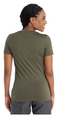 T-Shirt Technique Femme Icebreaker Merinos 150 Tech Lite II Aotearoa Vert