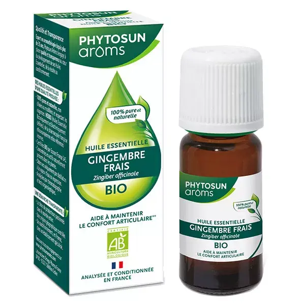 Óleo Essencial de Gengibre Fresco Orgânico Phytosun Arôms 5ml