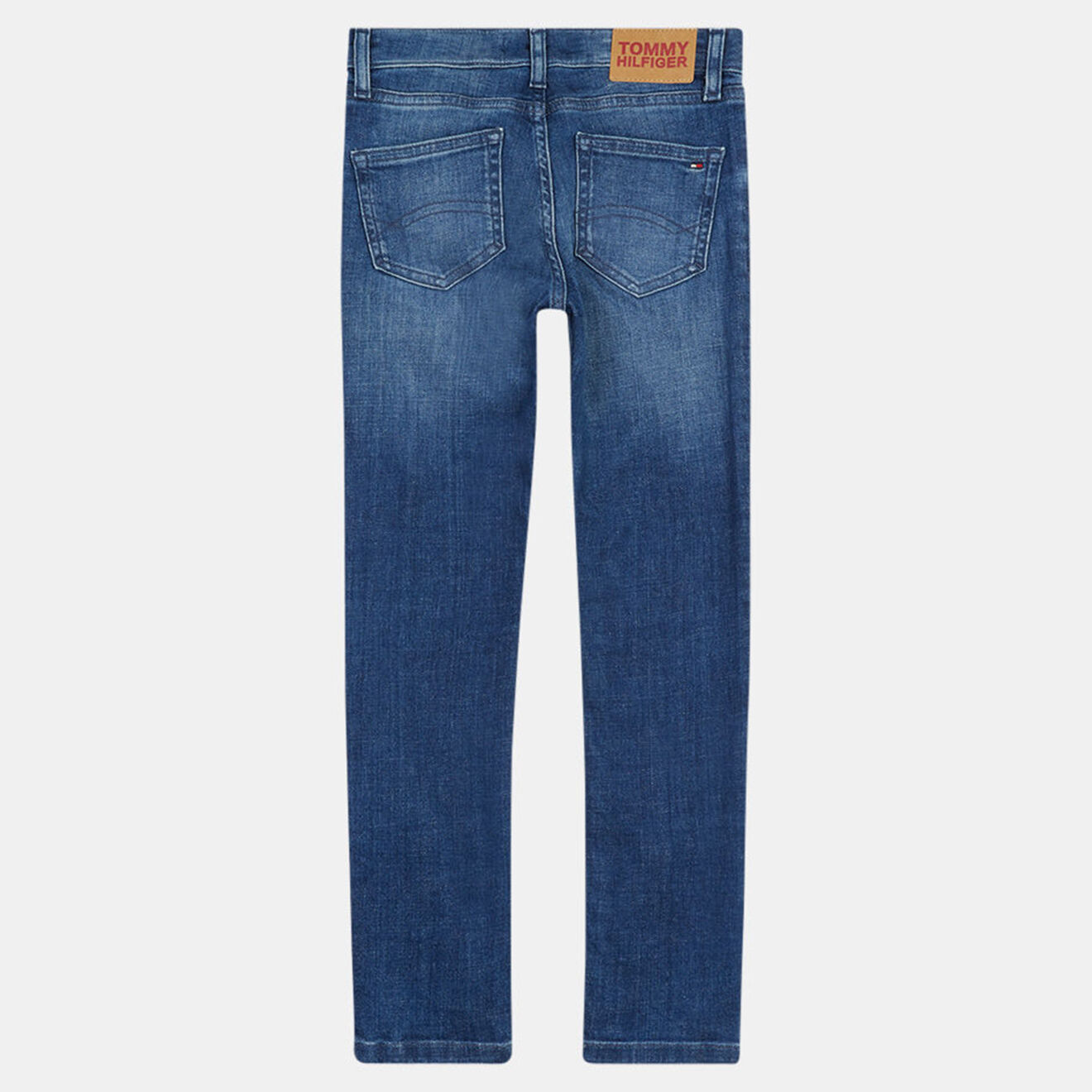 Tommy Hilfiger Jean en Coton stretch Spencer légèrement délavé bleu