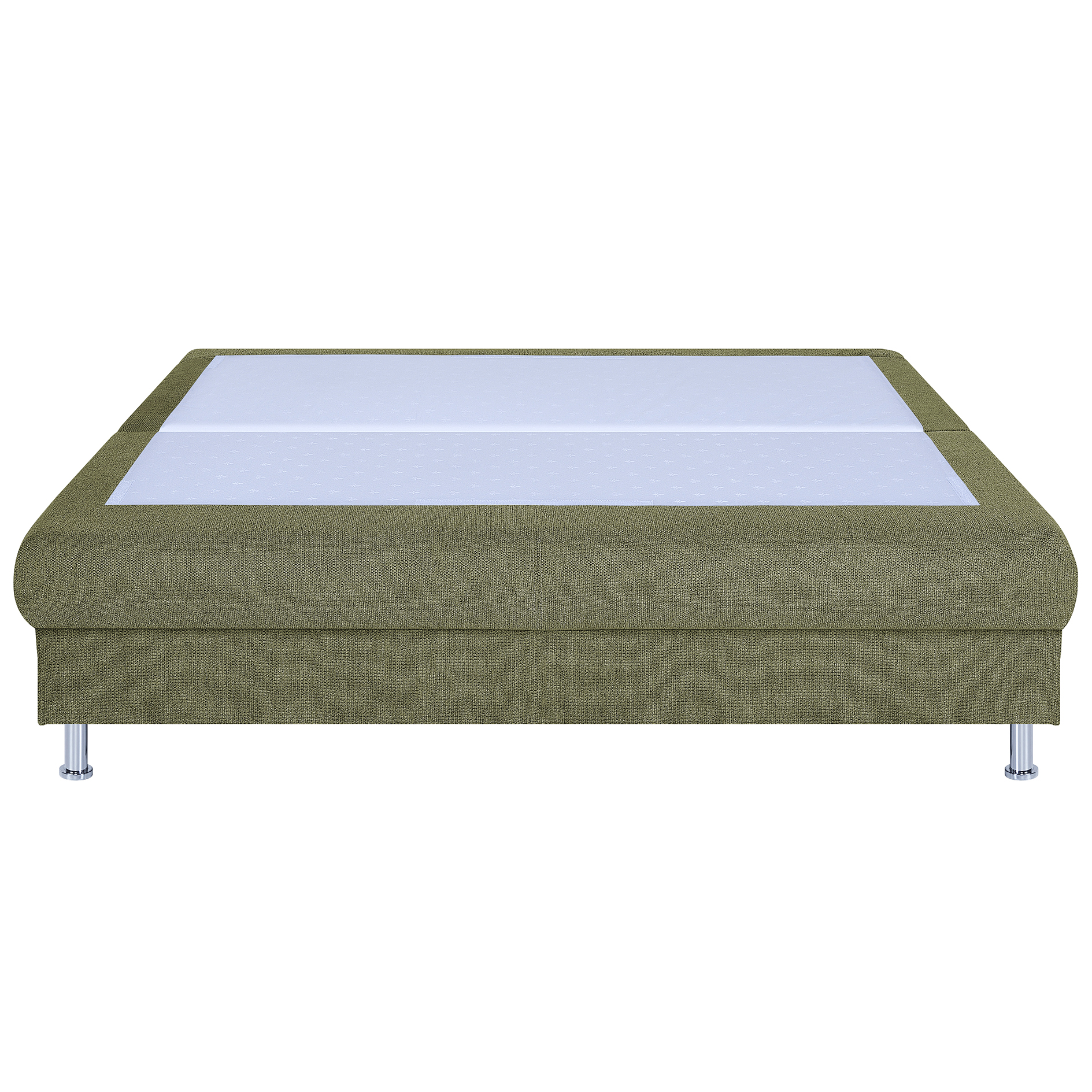 Schlafsofa - olive - Staukasten - integrierter Topper