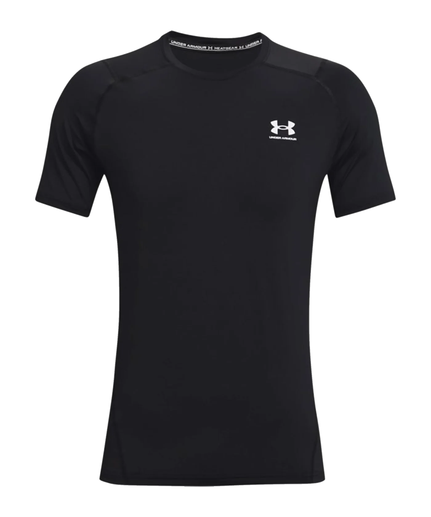 Under Armour HG Fitted T-Shirt Schwarz F001