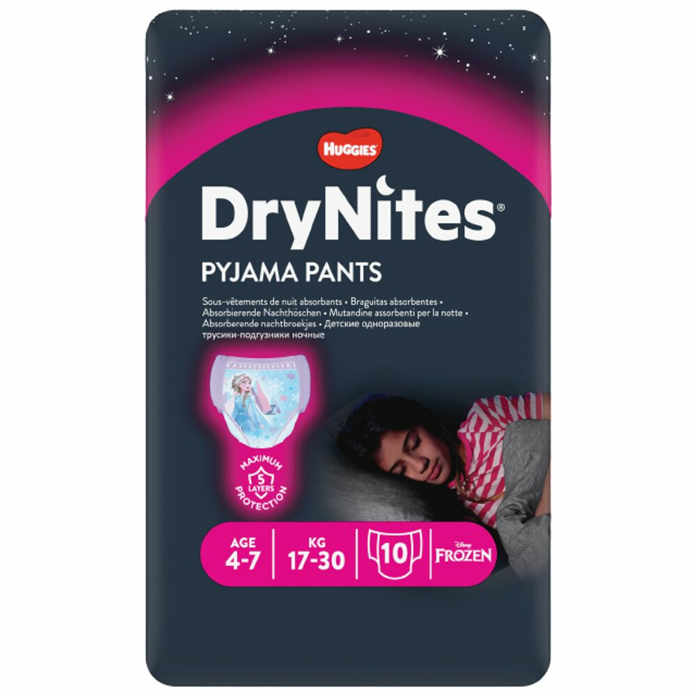 DryNites Absorberende Luierbroekjes Girl 4-7 jaar10 stuks