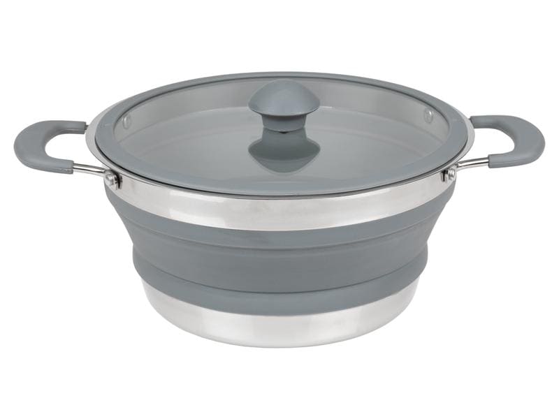 KOOR Kochtopf faltbar, 3 L Praktischer Outdoor-Kochtopf
