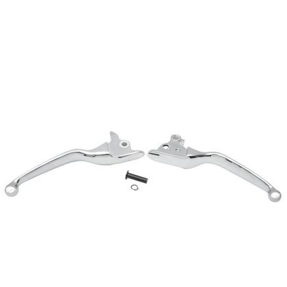 Leviers de frein et d'embrayage Drag Specialties Wide Blade - Gris