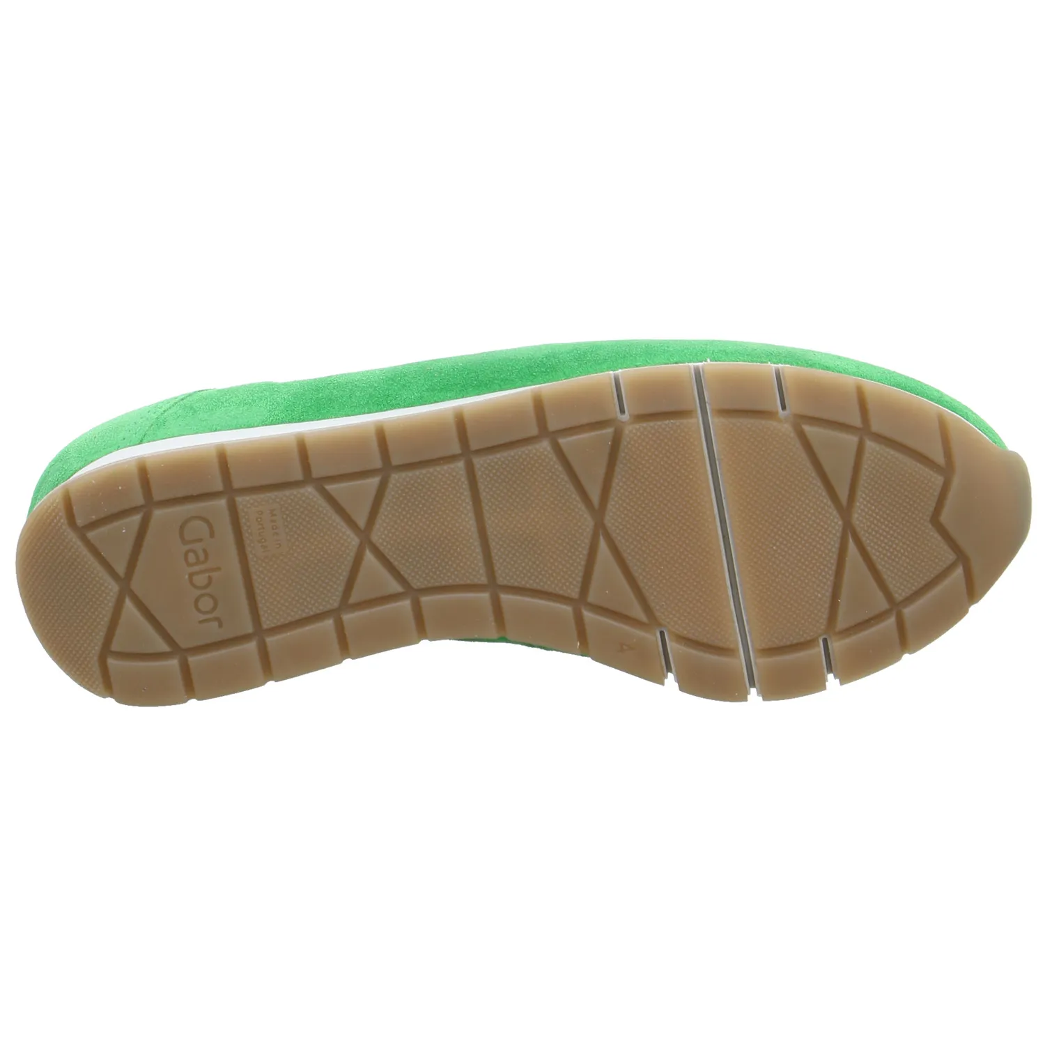 GABOR Comfort-Slipper Grün Leder  mit Wechselfussbett