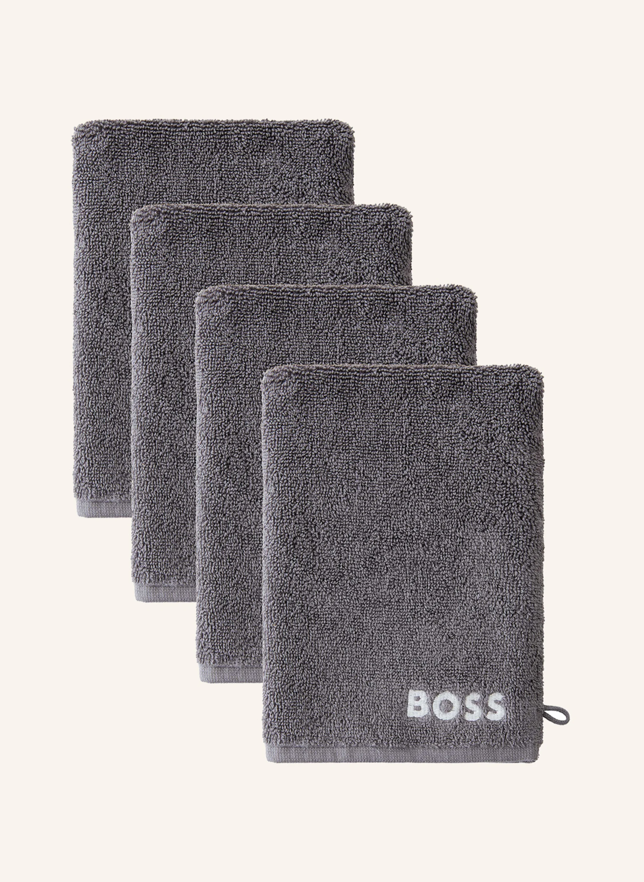 BOSS 4er-Set Waschhandschuhe 4ER-SET WASCHHANDSCHUHE