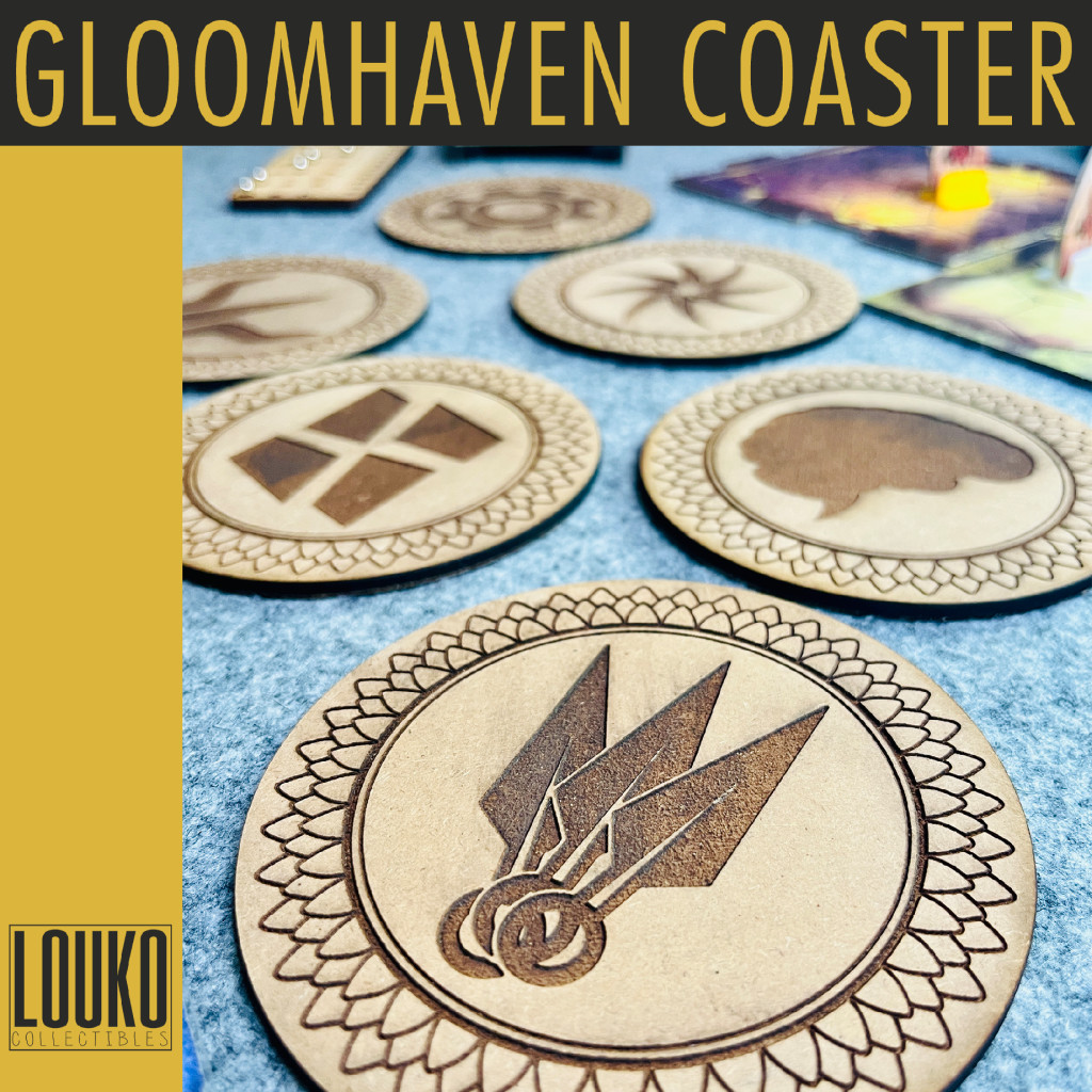 Sous-verres en bois Gloomhaven/Frosthaven