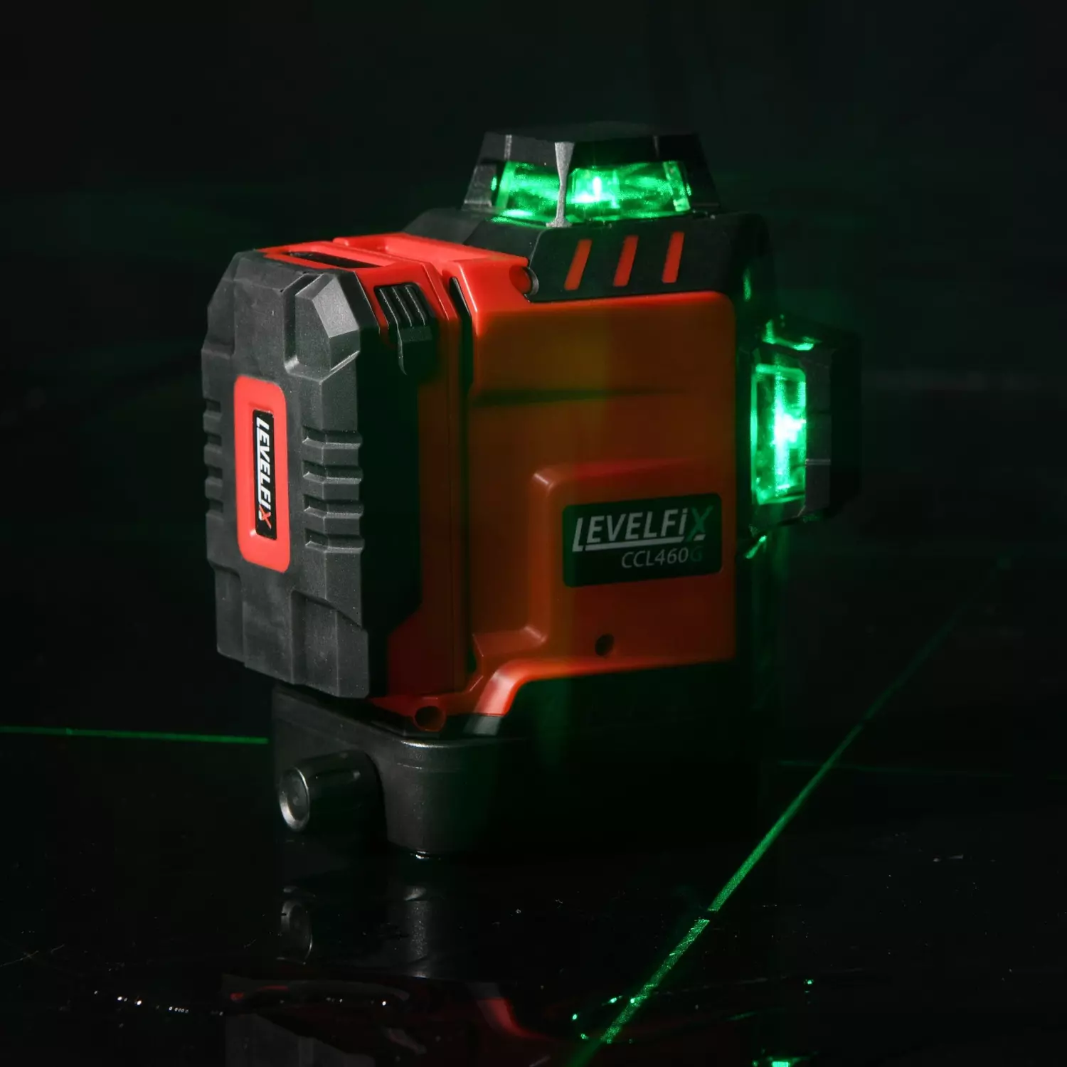 Levelfix CCL460G SET 3D Cone / Kruislijnlaser 3x360° incl. statief - Groen - 40m