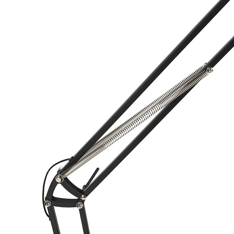 Industriële vloerlamp zwart verstelbaar - Hobby