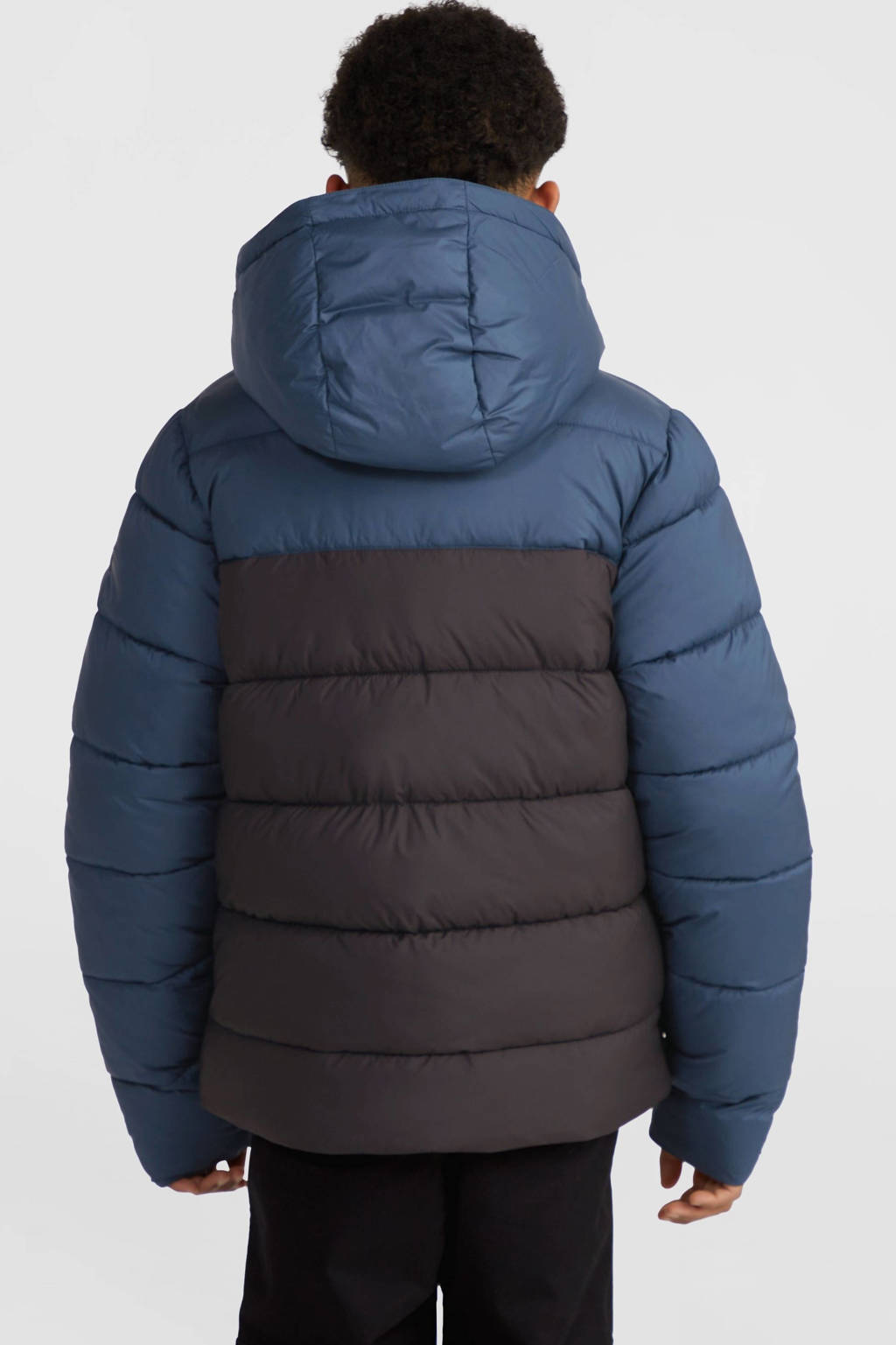 O'Neill gewatteerde winterjas donkergrijs/blauw