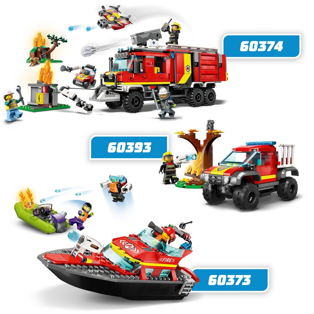LEGO City 60374 Feuerwehr-Einsatzfahrzeug Spielzeug