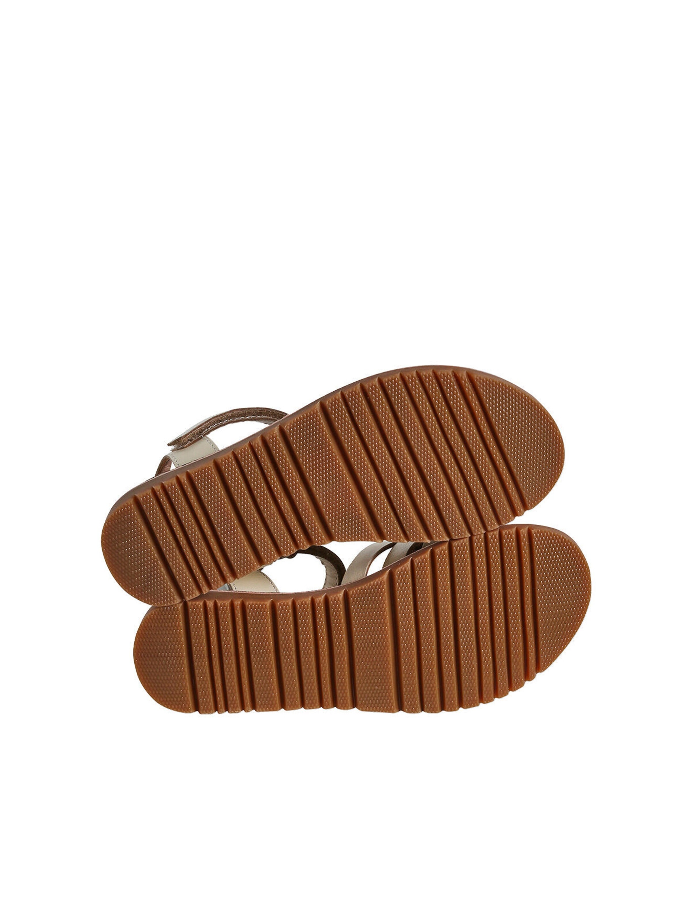 Vertbaudet Mädchen Klett-Sandalen wollweiß