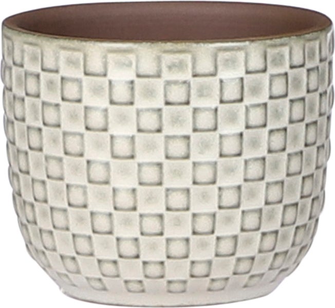 Mica Decorations bloempot Daan wit D 7,5 H 7,5 cm