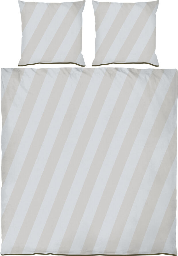 Mette Ditmer DIAGONAL bed set Light blue , sand