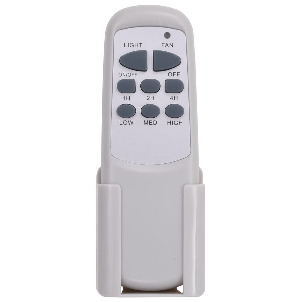 vidaXL Plafondventilator met lamp 128 cm wit