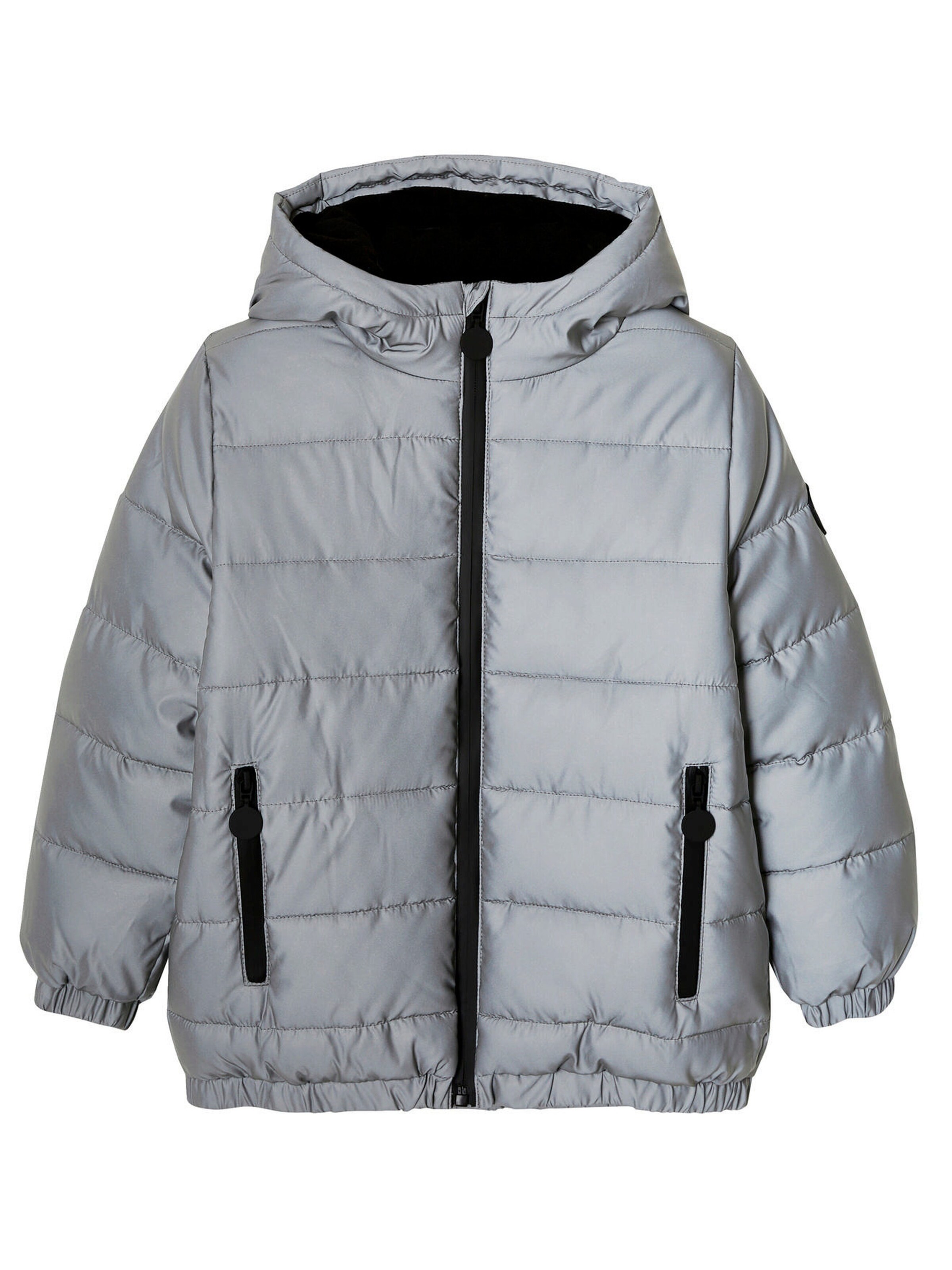 Vertbaudet Warme Jungen Steppjacke mit Recycling-Wattierung grau