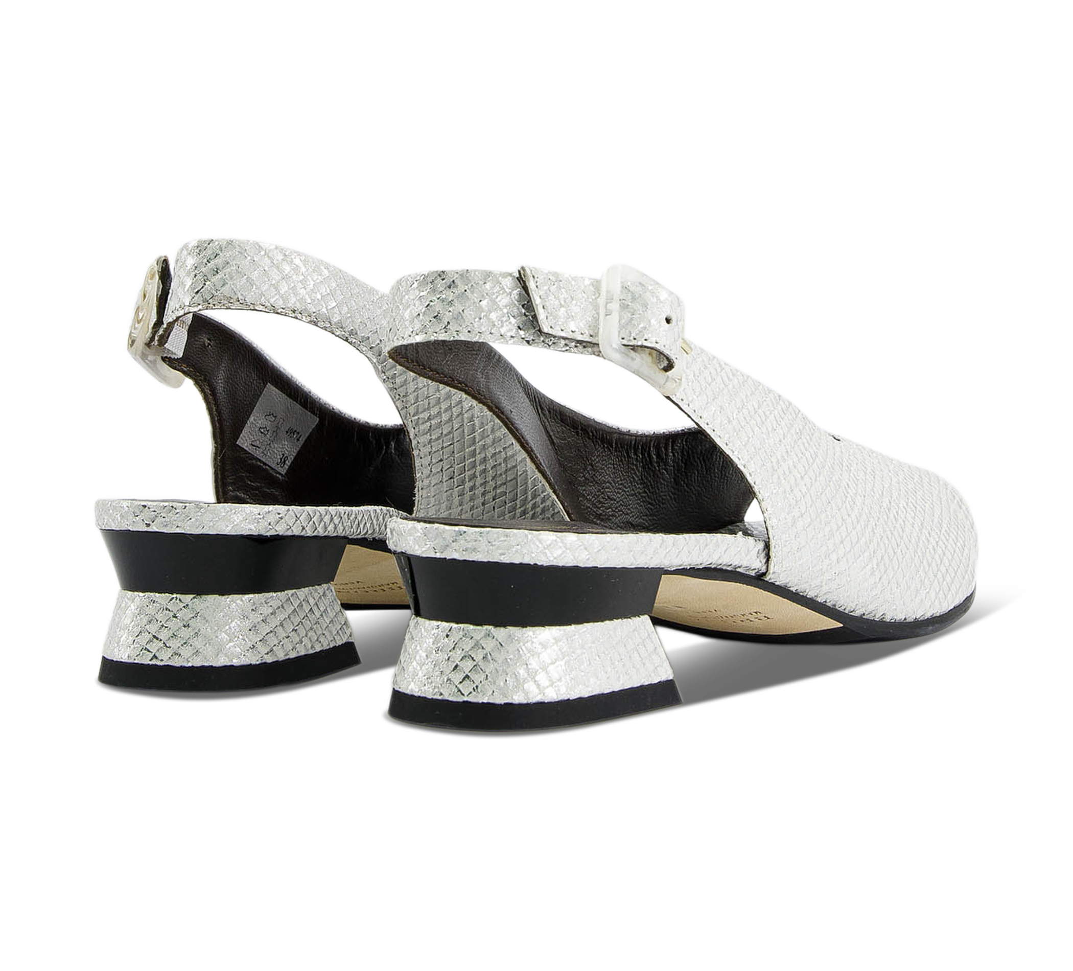 Brunate Riemchensandalen