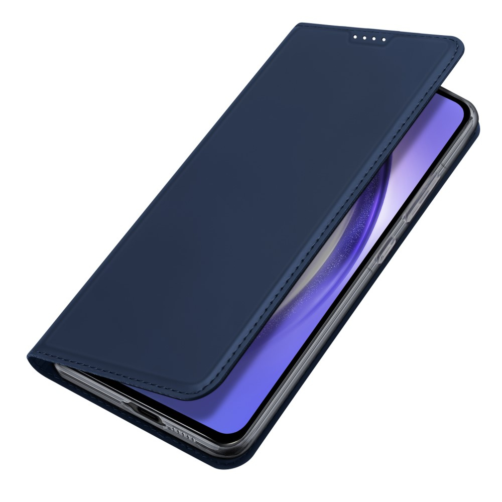 Samsung Galaxy A55 Flip Wallet Cover Leder Tasche - Dunkelblau