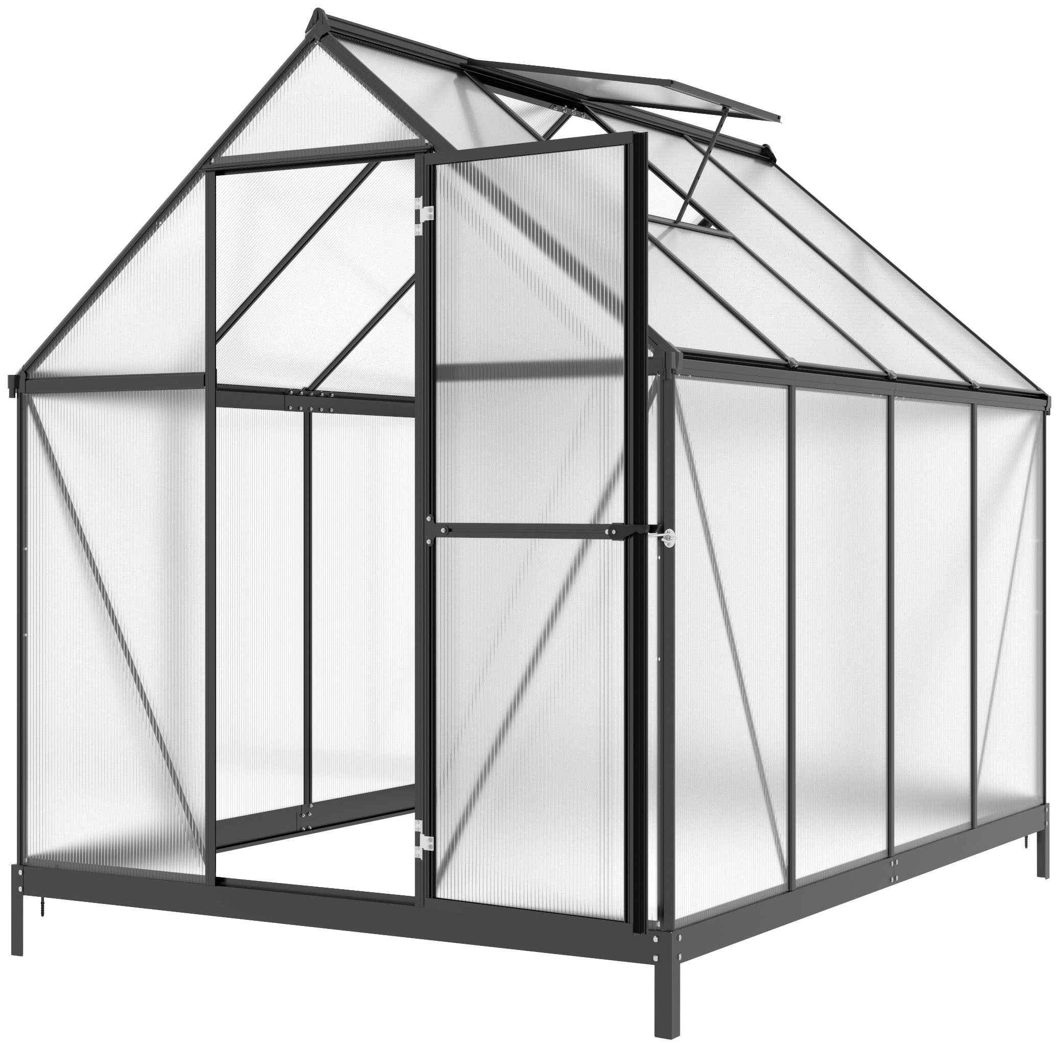 KONIFERA Gewächshaus mit Fundamentrahmen