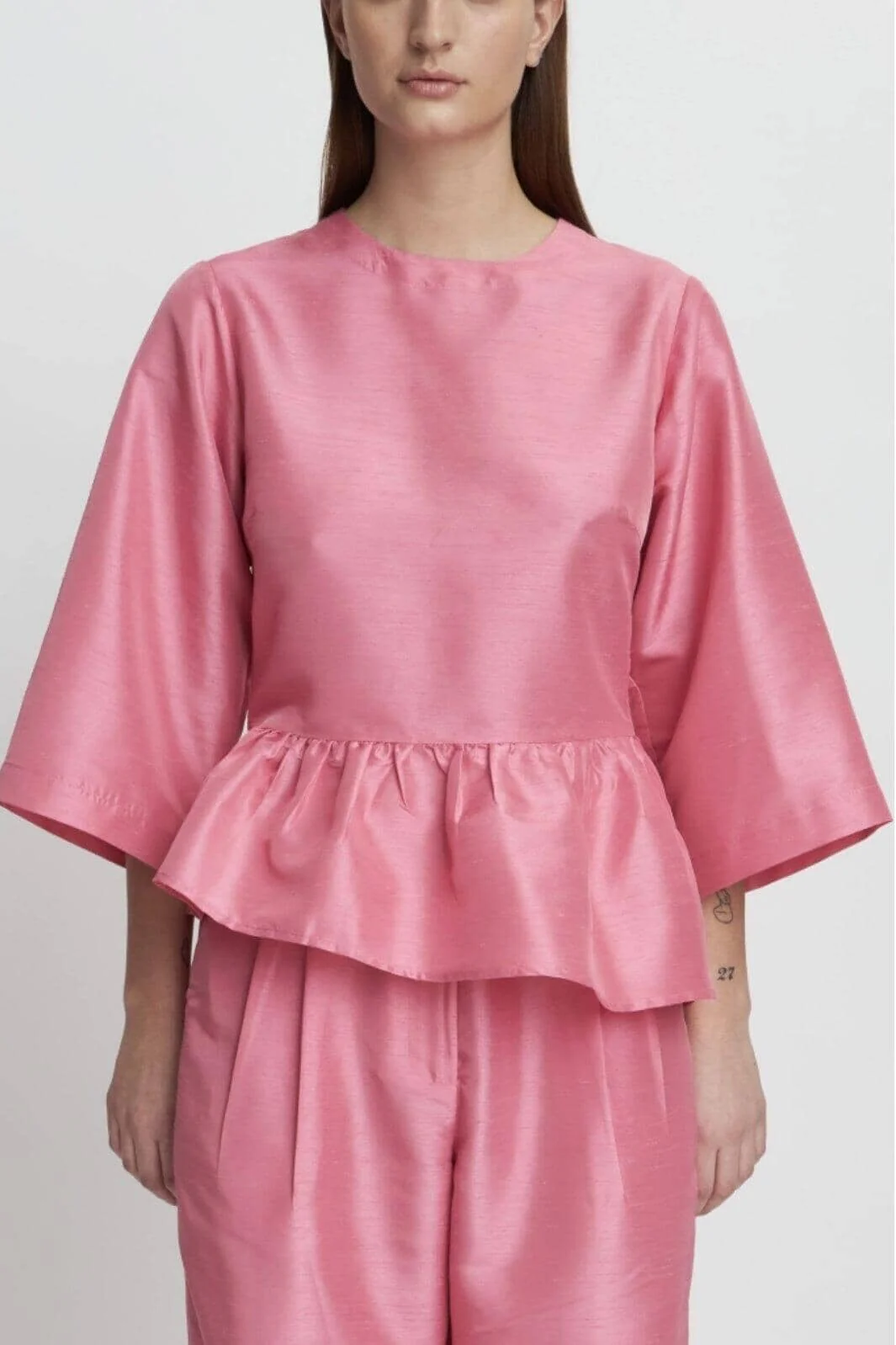 Stella Nova Crispy Peplum Blouse