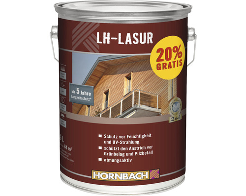 HORNBACH LH-Lasur eiken 6 L + 20%