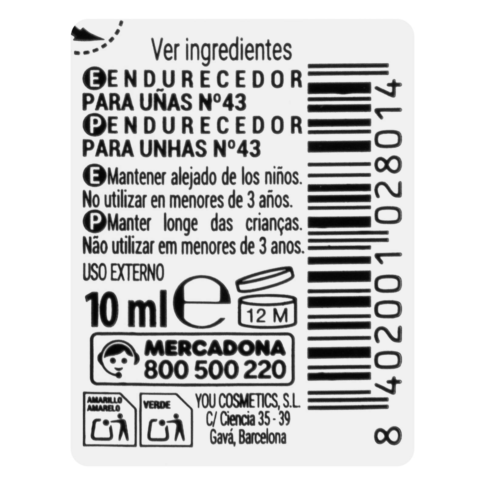 Traitement durcissant pour les ongles Deliplus