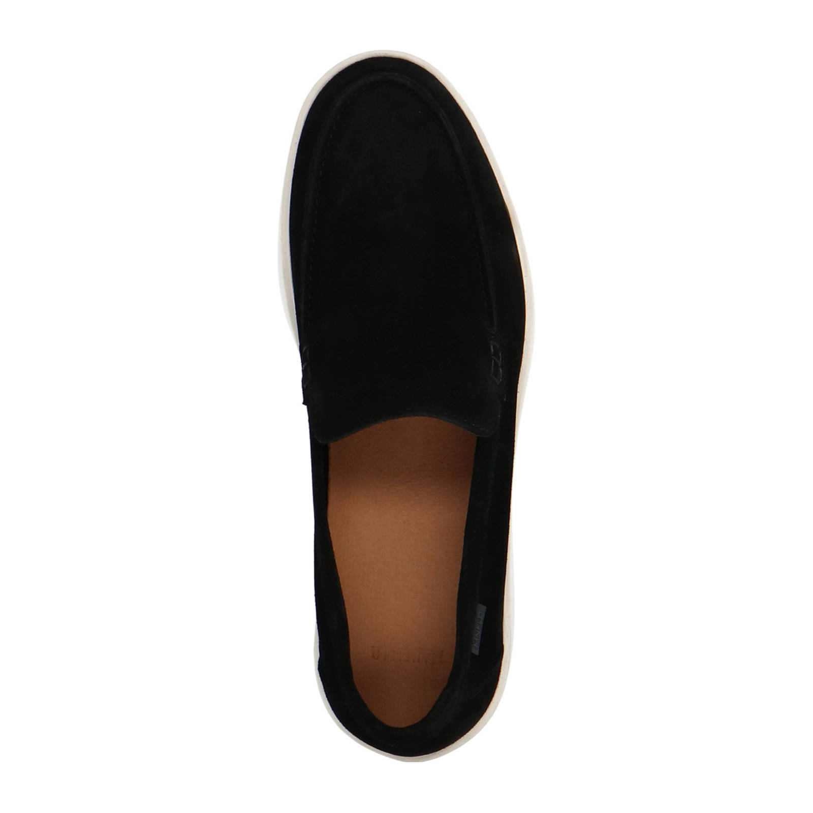 Manfield suède loafers zwart