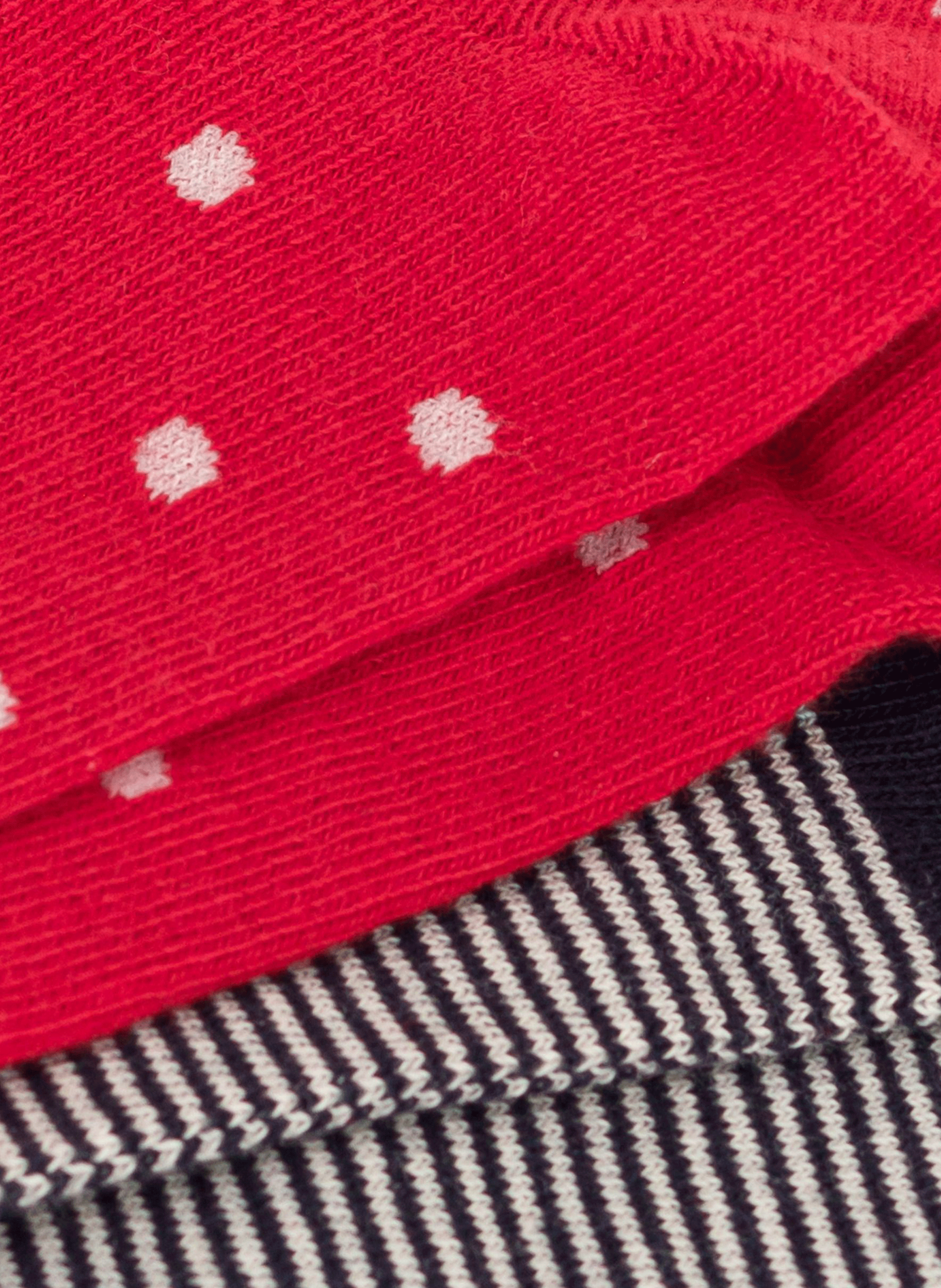 Lot de 2 paires de chaussettes en coton mélangé| Multicolore