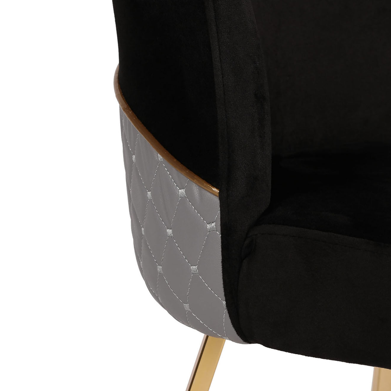 Homitis 4 Chaises Madrid noires - 50x90x49 cm