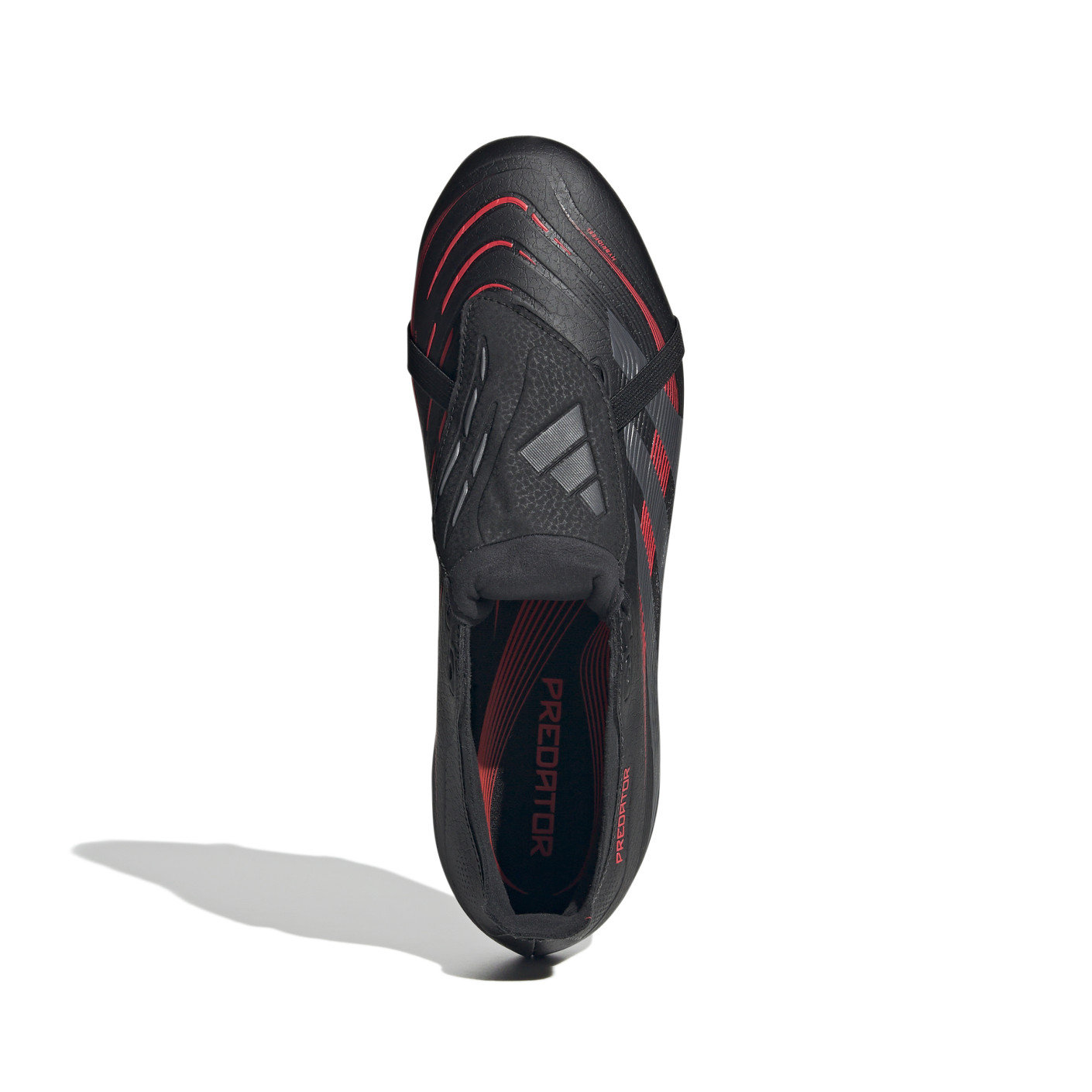 Adidas Predator League FT Gras / Kunstgras Voetbalschoenen (MG) Zwart Grijs Rood
