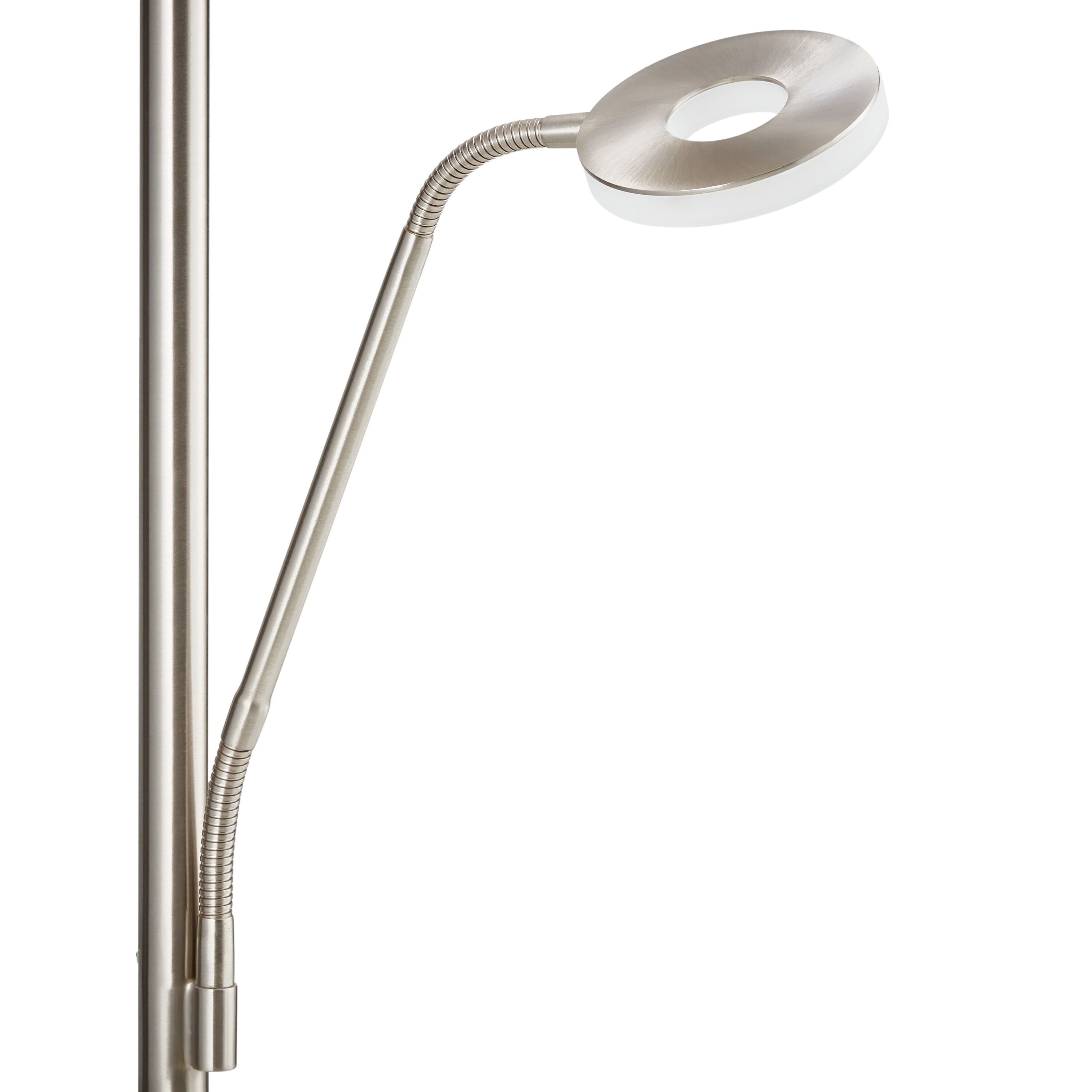 RICCO II Stehleuchte - Silberfarbig / B: 28.5 cm x T: 35.0 cm x H: 180.0 cm