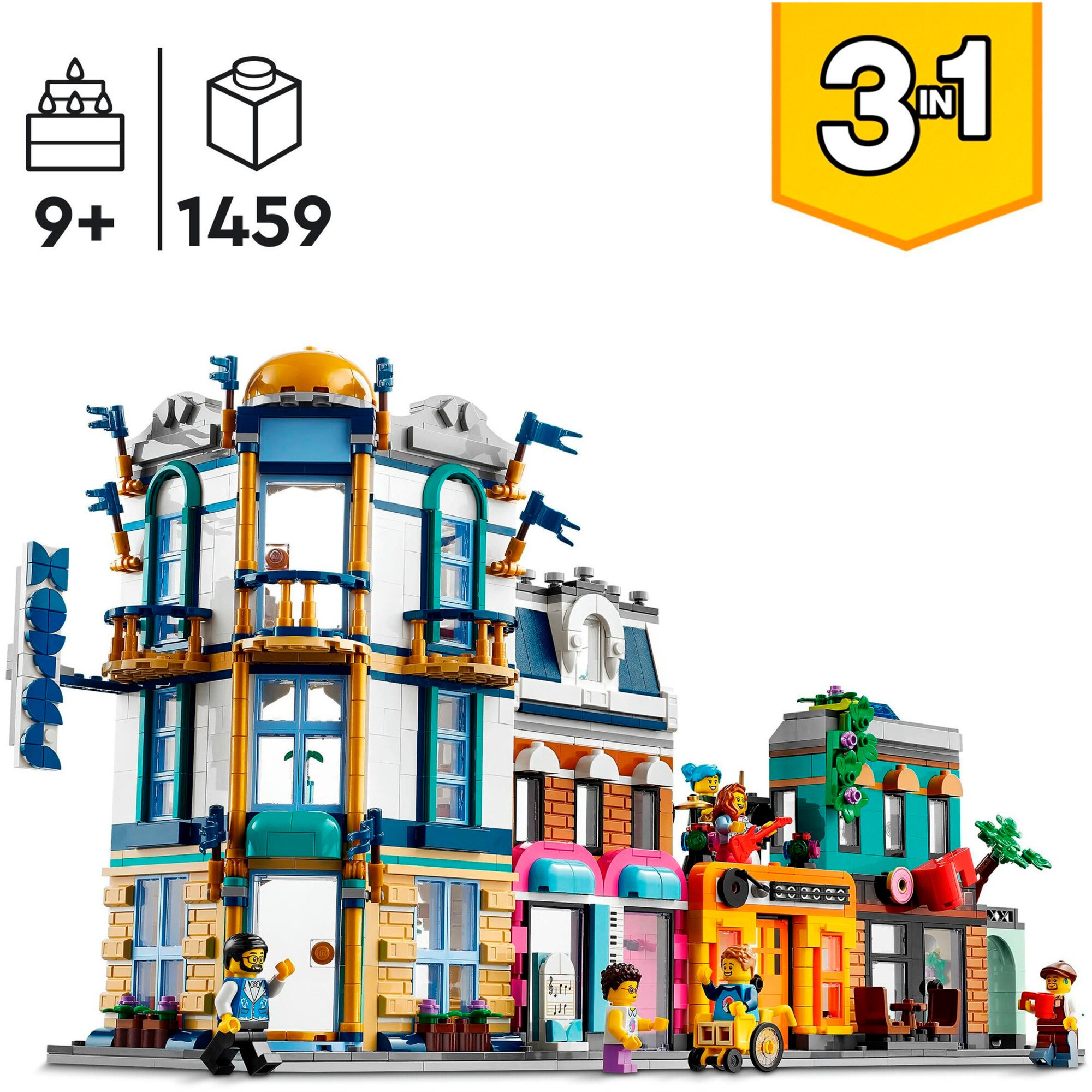 LEGO Konstruktionsspielzeug Creator 3-in-1 Hauptstraße