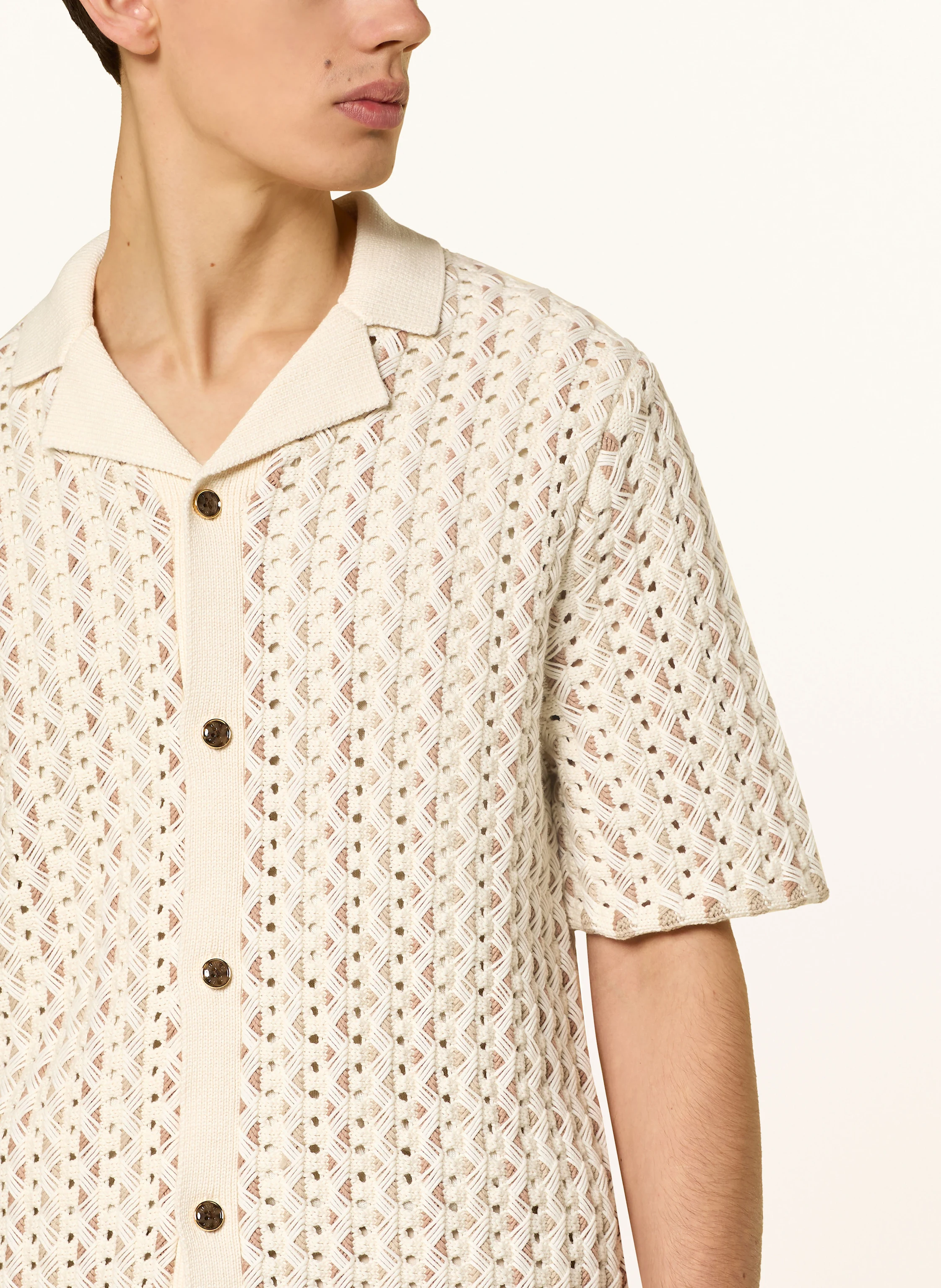 REISS Strickhemd ROULETTE Comfort Fit
