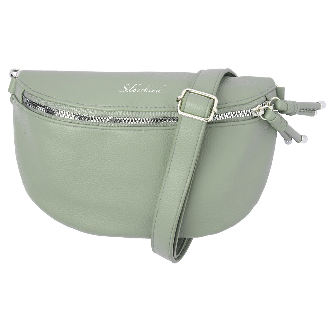Gina Benotti Große Damen Hip-Bag aus Lederimitat helltürkis