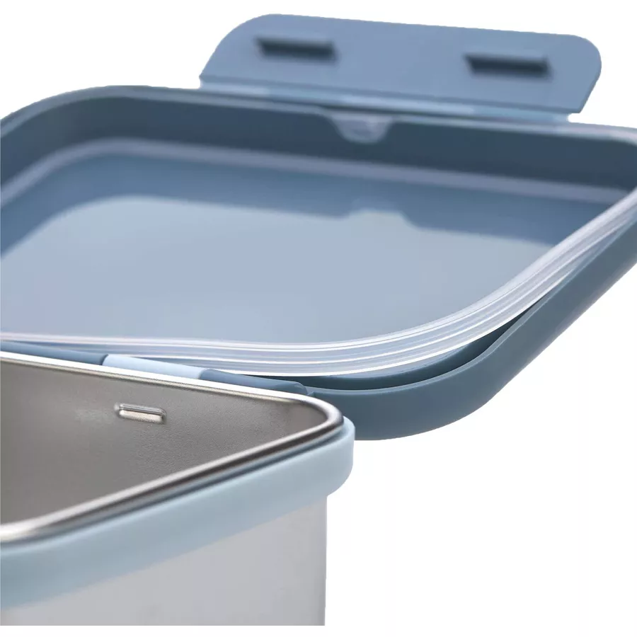 Lässig Edelstahl Lunchset blau