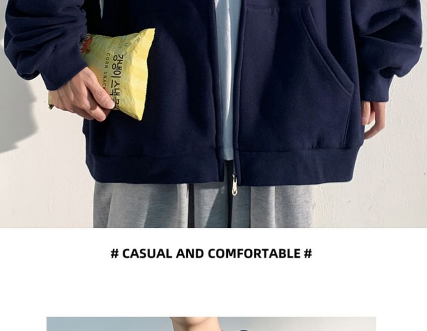 Kupyd - Hoodie met rits en letters