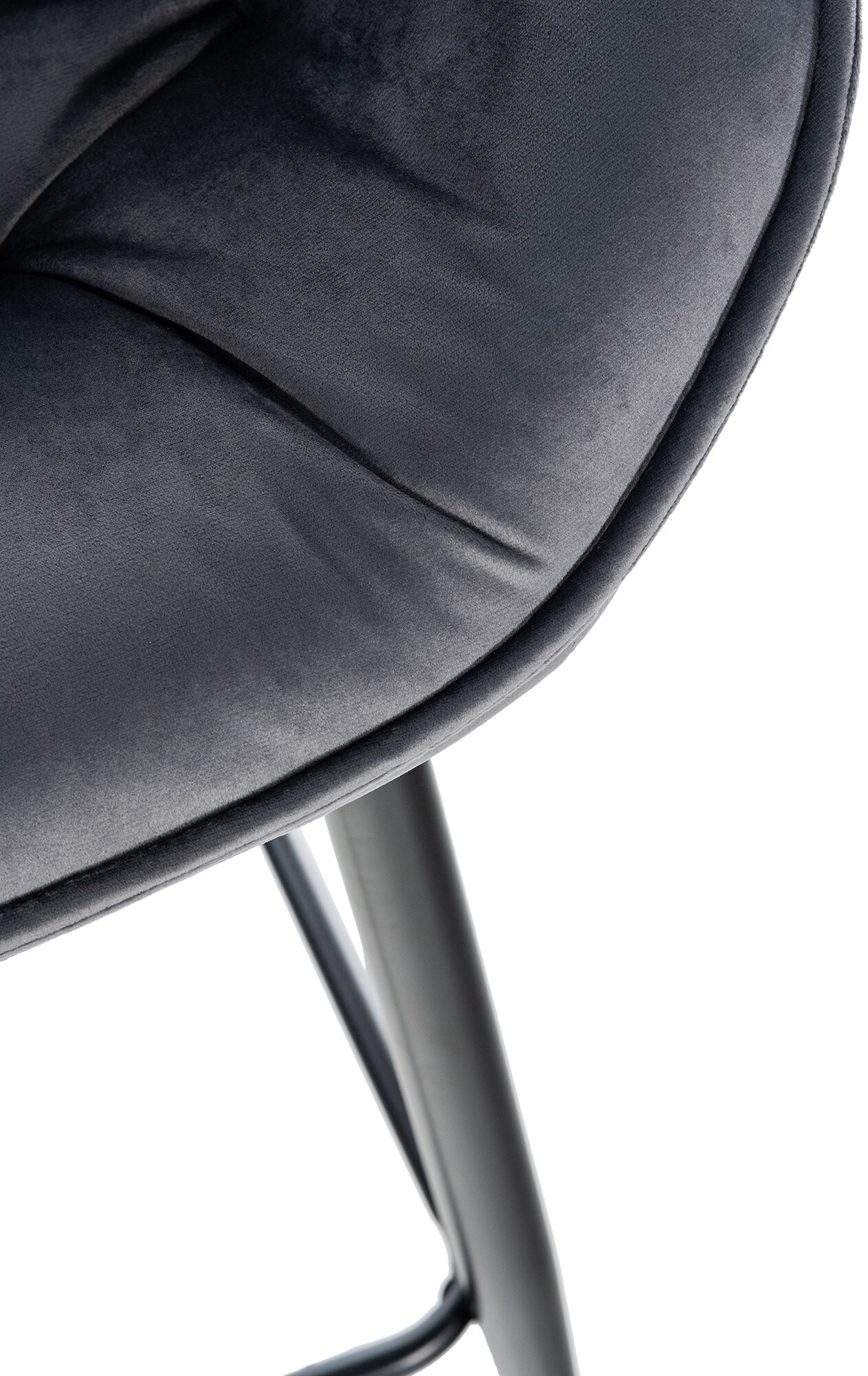 CLP Barhocker Gibson Samt I Gepolsterter Tresenstuhl Mit Fußstütze I Sitzhöhe 76 cm